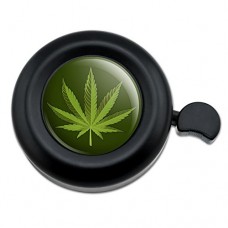 Graphics and More Marijuana Leaf Design Cannabis Pot Bicycle Handlebar Bike Bell - B07D18M3C1